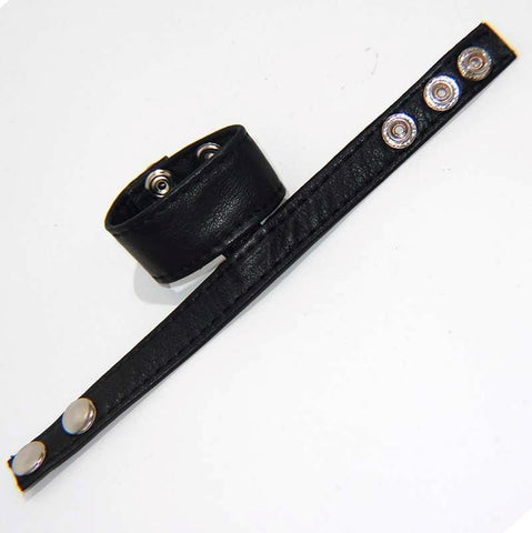 Double Trouble BDSM Strap Cock Ring with Studs - Cock Rings
