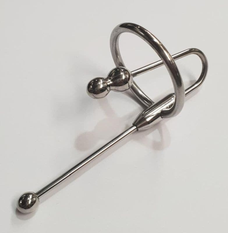 Double Up Steel Penis Plug & Ring Penis Plugs