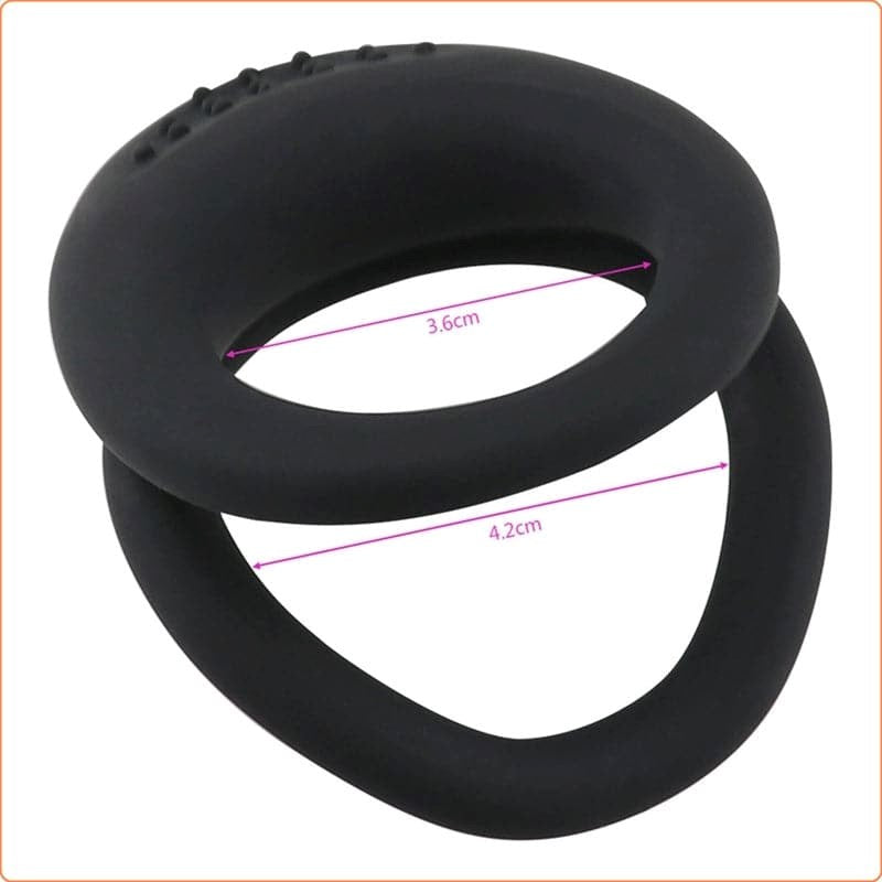 Dual Penis Ring For Men Ball and Cock Toys