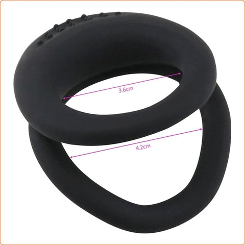 Dual Penis Ring For Men - Ball and Cock Toys