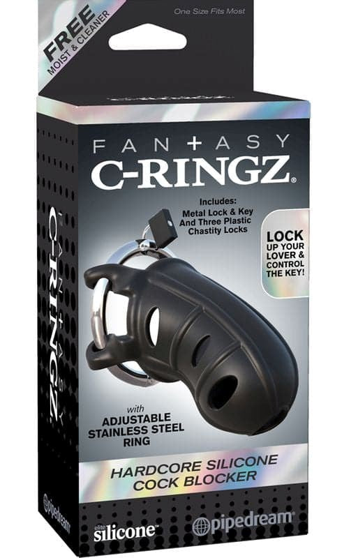 Fantasy C-Ringz Hardcore Silicone Cock Blocker Male Chastity