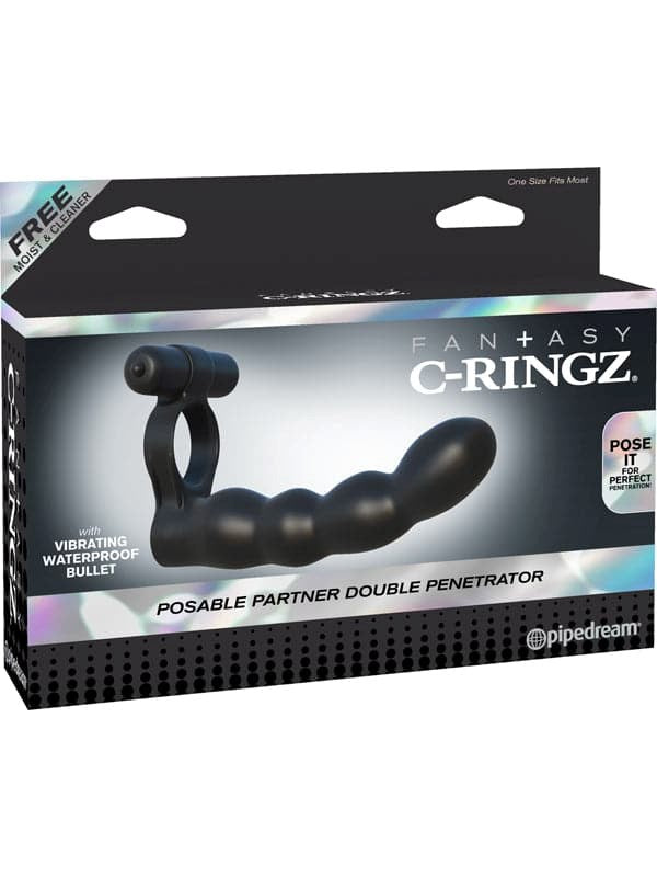 Fantasy C-Ringz Posable Partner Double Penetrator Cock Rings