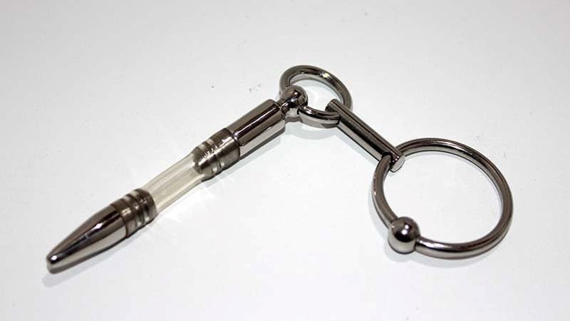 Flexible Penis Plug With Steel Glans Ring Penis Plugs