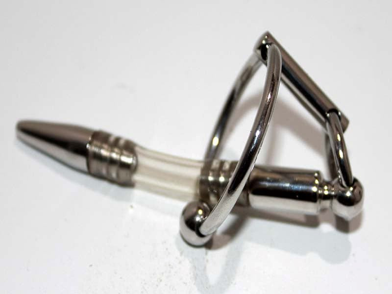 Flexible Penis Plug With Steel Glans Ring Penis Plugs