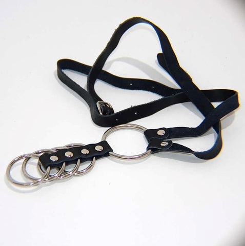 Gates of Hell Harness 2 Rings - Male Chastity