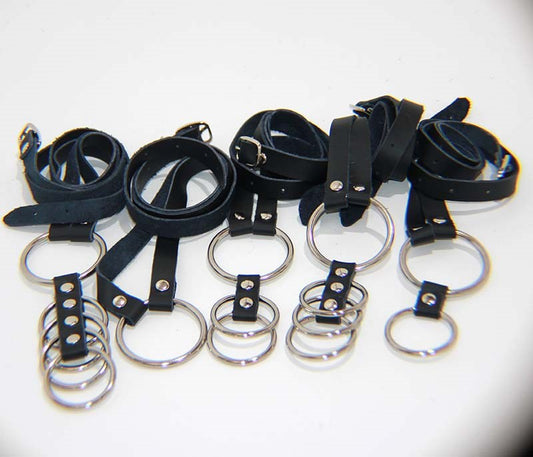 Gates of Hell Harness 5 Rings - Cock Rings