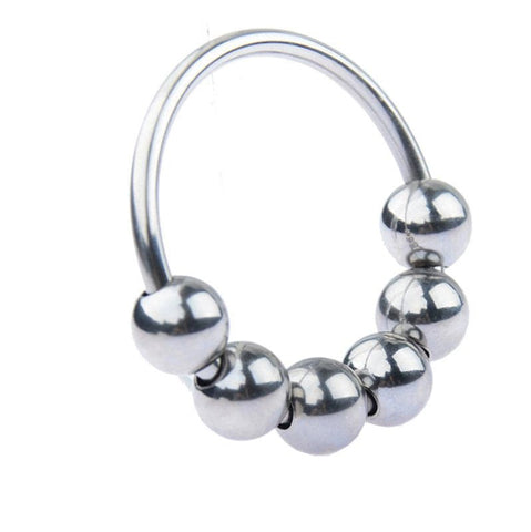 Glans Ring with 6 Balls - Cock Rings