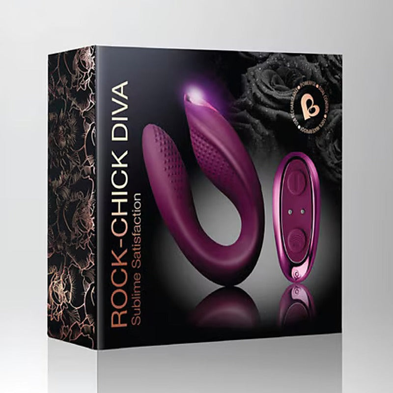 Rock-Chick Diva Dual Stimulation Vibrator by Rocks Off - G-Spot Vibrators