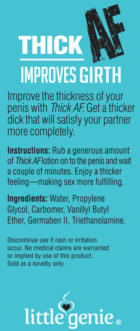 Little Genie Thick AF Male Thick Dick Girthing Cream 44ml Delay and Excite Sprays