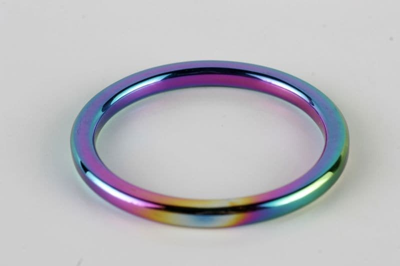 Heavy Duty Rainbow Metal Cock Ring 10mm Cock Rings