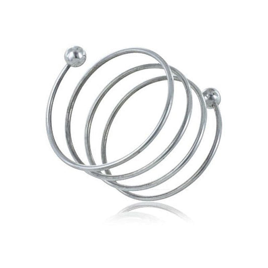 Indulge in Pleasure - Hell's Couture Spiral Cock Ring - Cock Rings