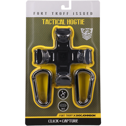 Doc Johnson Fort Troff Tactical BDSM Play Hogtie Black - Cuffs And Restraints