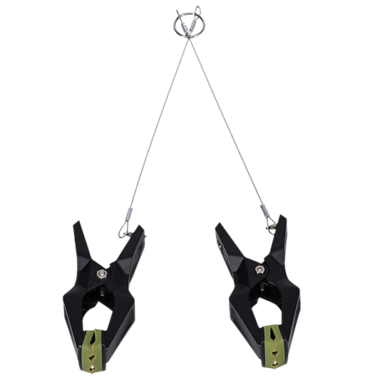 Doc Johnson Fort Troff Hardwire Hangers Nipple Clamps Black Nipple and Clit Clamps