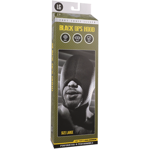 Doc Johnson Fort Troff Black Ops Bondage Hood - Bondage Hoods