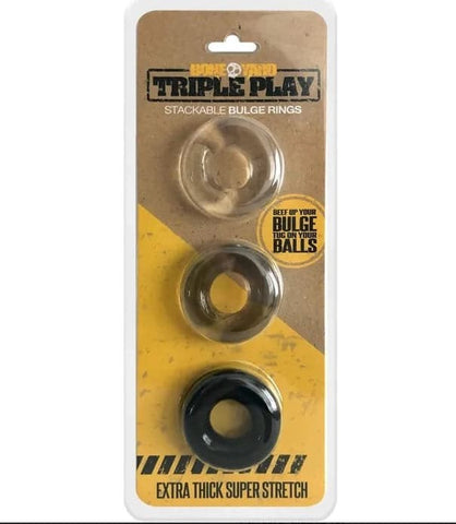 Hunkyjunk HUJ3 C-Ring 3 Pack - Cock Rings