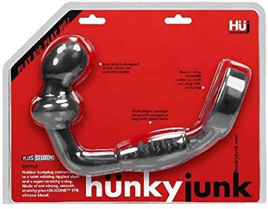 Hunkyjunk RIPPLE Dual-Stimulation Silicone Asslock Cock Rings