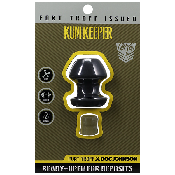 Fort Troff Kum Keeper Classic Grommet Butt Plug Black Butt Plugs