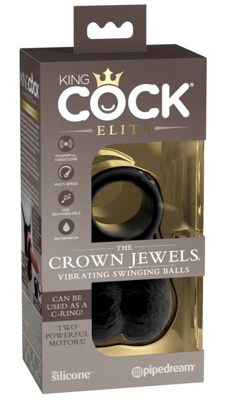 King Cock Elite Vibrating Silicone Balls Ball and Cock Toys