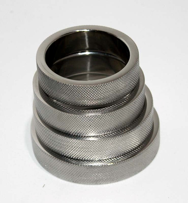 Knurled Surface Steel Cock Ring 15mm Thick Band Cock Rings