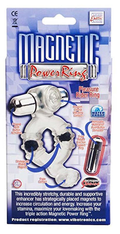CalExotics Magnetic Power Pleasure Rider Ring - Cock Rings