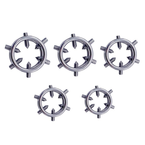 Metal 6 Spiked Cock Ring - Cock Rings