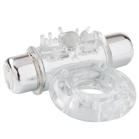 NU Sensuelle Ultra-Flex Rechargeable Bullet Ring for Couples - Vibrating Cock Rings