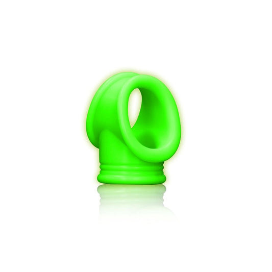 OUCH! Luminous Ecstasy - Glow-in-Dark Cock Ring & Ball Strap - Cock Rings