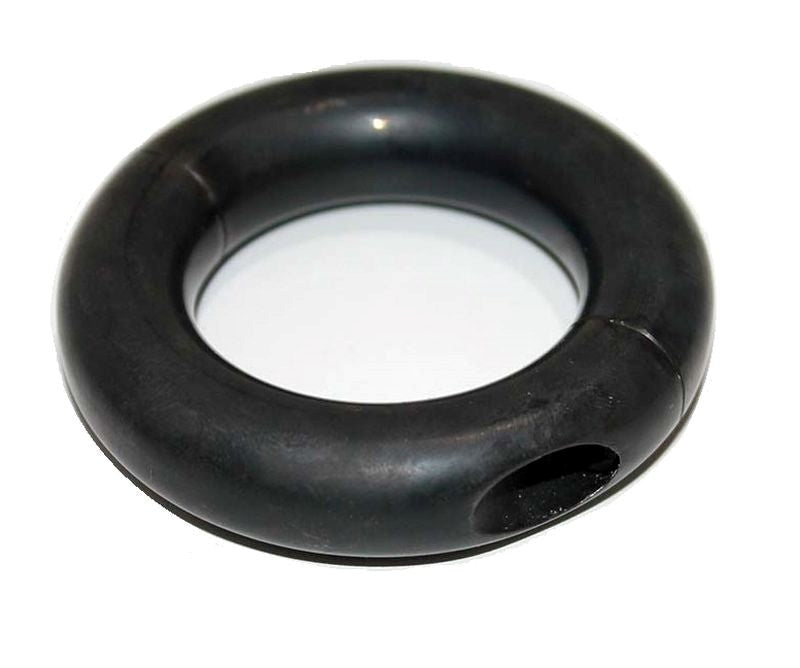 Oval Ball Stretcher Black Metal Cock Rings