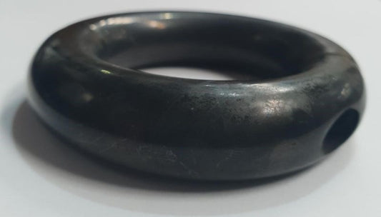 Oval Ball Stretcher Black Metal - Cock Rings
