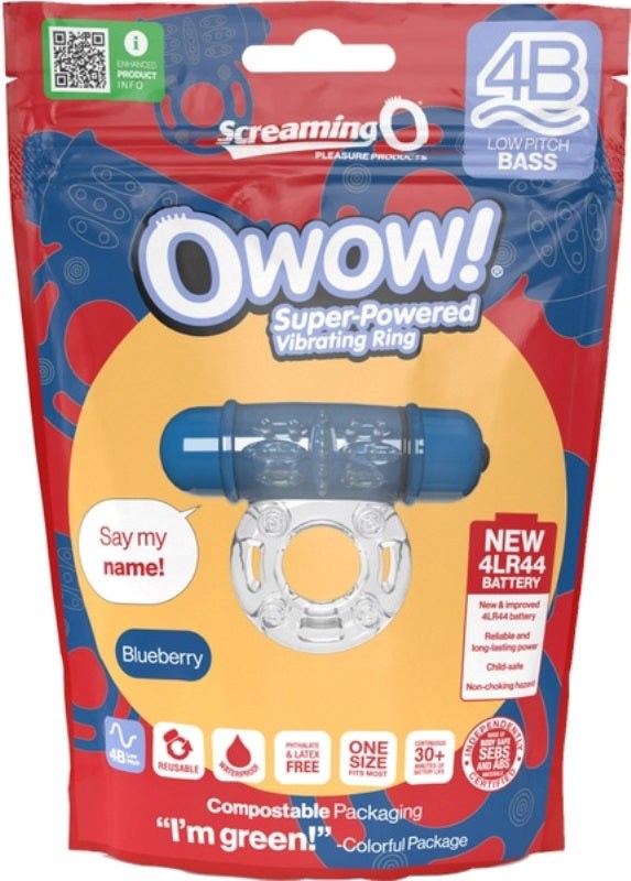 Owow 4B Low Pitch Bass Cock Ring Ball and Cock Toys