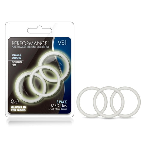 Blush Novelties Performance VS1 - Premium Silicone Cock Rings for Heightened Pleasure - Cock Rings
