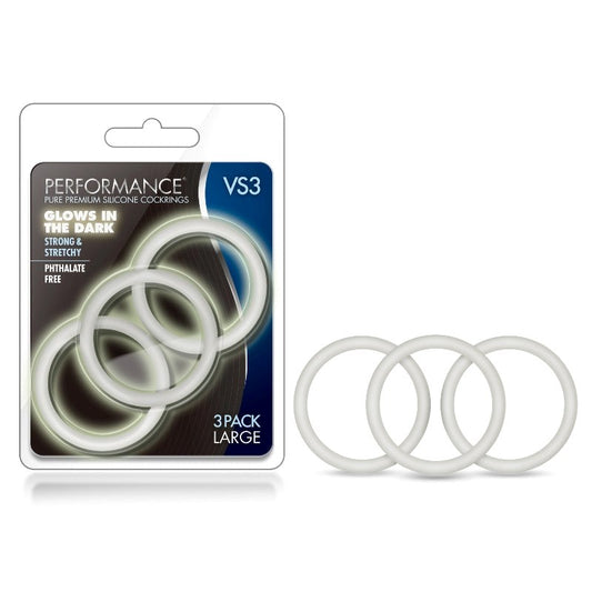 Performance VS3 Pure Premium Silicone Cock Rings Large - Cock Rings