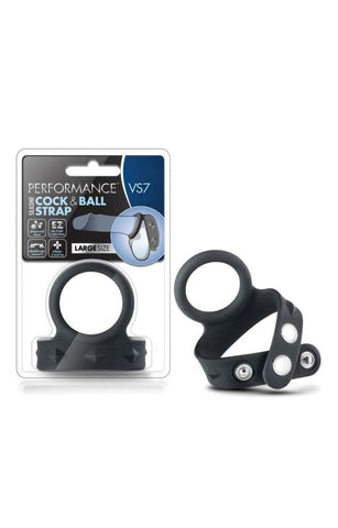 Blush Novelties Performance Vs7 Silicone Cock & Ball Strap - Cock Rings