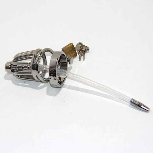 Pisser Steel Chastity Cage - Male Chastity