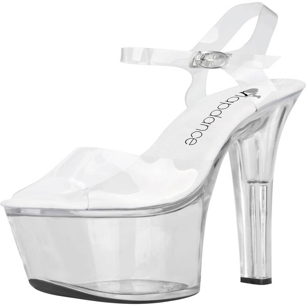 Lapdance Clear Platform Sandal With Quick Release Strap 7 inches Heel Womens Footwear