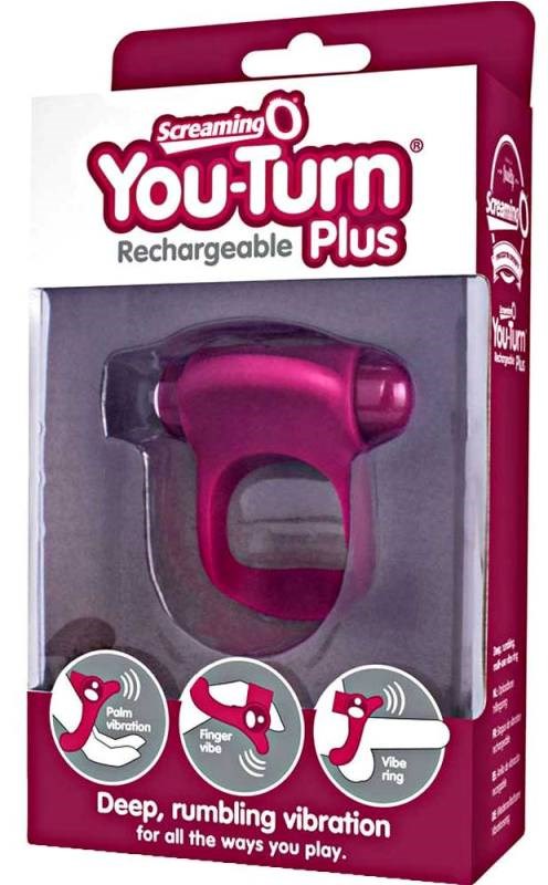 Screaming O You-Turn Rechargeable Plus Merlot Cock Rings