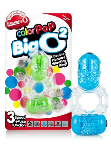 ScreamingO ColorPop Big O 2 Vibrating Cock Ring - Cock Rings