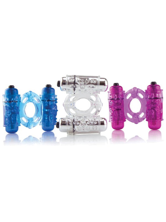 ScreamingO The O Wow Double Wammy - Vibrating Cock Rings