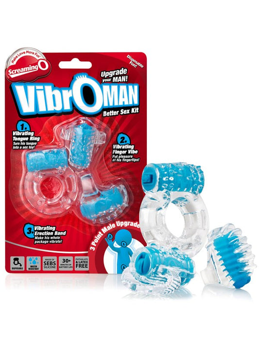 Vibroman - Discreet Vibrating Pleasure Set for Couples Vibrating Cock Rings