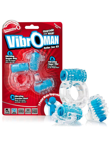 Vibroman - Discreet Vibrating Pleasure Set for Couples - Vibrating Cock Rings