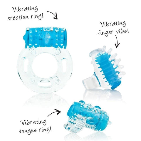 Vibroman - Discreet Vibrating Pleasure Set for Couples - Vibrating Cock Rings