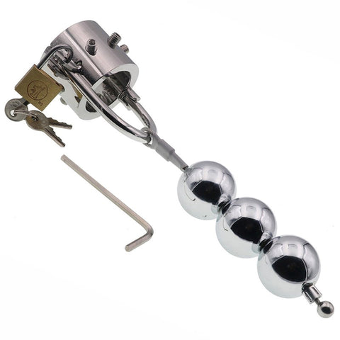 Scrotum Testicle Stretcher Pendant - Male Chastity