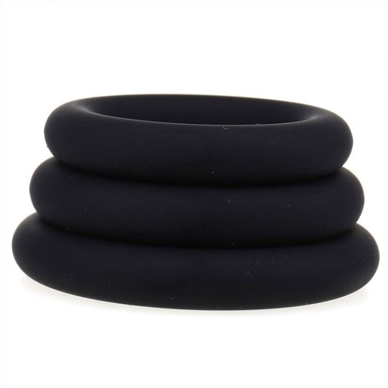 Silicone Stretchy Cock Ring Set Cock Rings