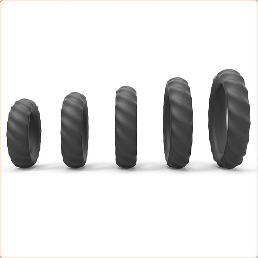 Silicone Penis Rings for Erection Enhancing - Ball and Cock Toys