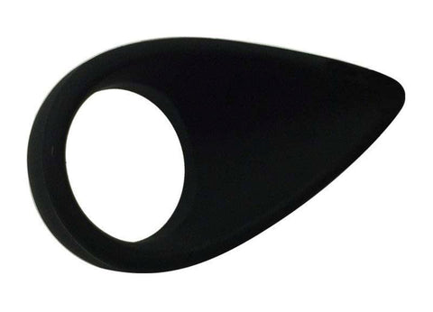 Silicone Tear Drop Cock Ring Black - Cock Rings