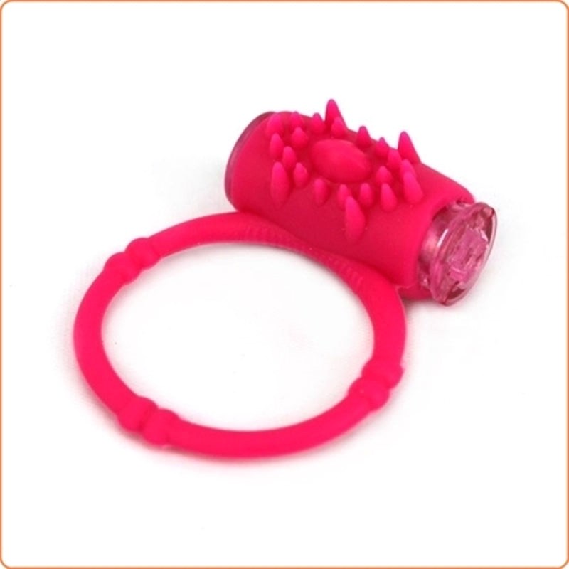 Silicone Vibrating Cock Ring Ball and Cock Toys