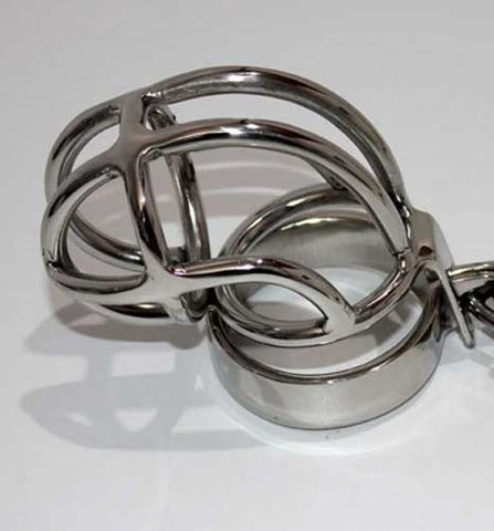 Hell's Couture Slumpy Metal Chastity Cage - Unparalleled BDSM Bliss - Male Chastity