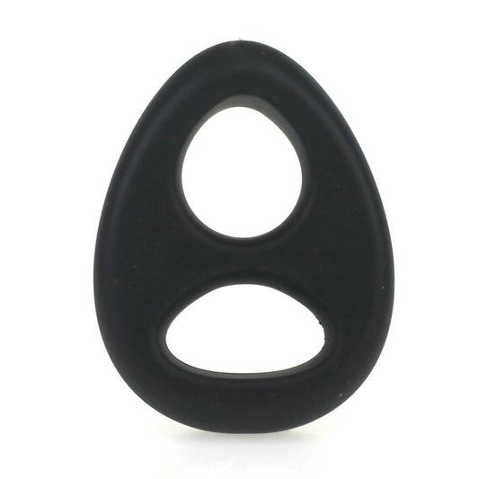 Soft Silicone Double Hole Cock Ring - Cock Rings