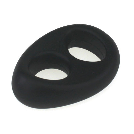 Soft Silicone Double Hole Cock Ring - Cock Rings