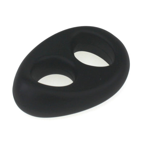 Soft Silicone Double Hole Cock Ring - Cock Rings